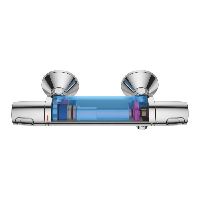 Grohe thermostatic mixer shower Precision trend, wall mounting, anti-cross protection, 1/2 threaded connection, chrome, 34229002