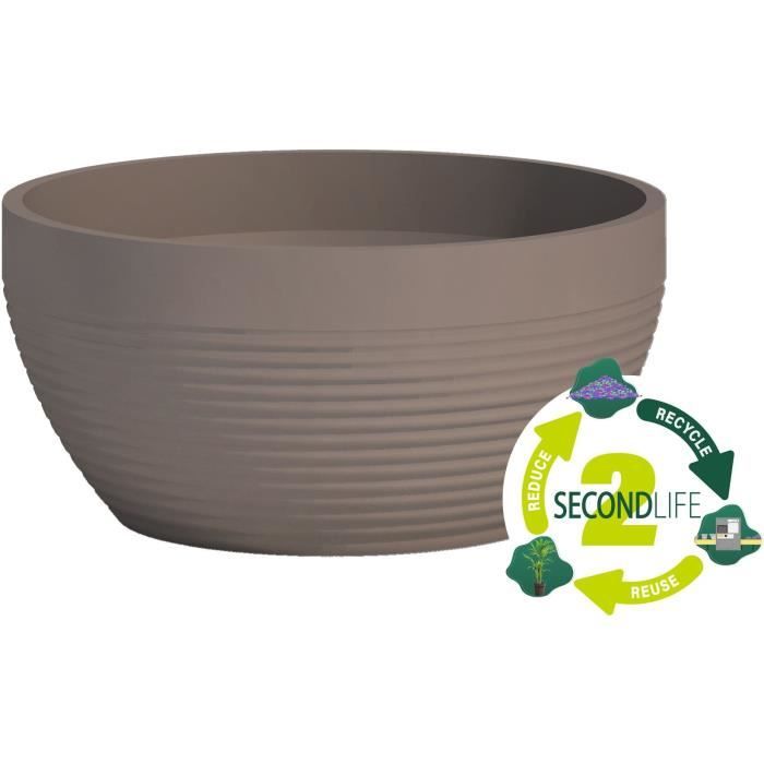 Cup - GARDEN ID - Green Care Impact Taupe - 25 x 12 cm - 10 year guarantee - 100% recycled - UV/frost resistant