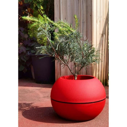 RIVIERA - BALL FLOWER POT - D40 - Red