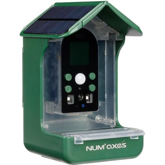 Bird feeder / waterer with integrated camera - NUM'AXES - CAM1074 - 120 ° - Green