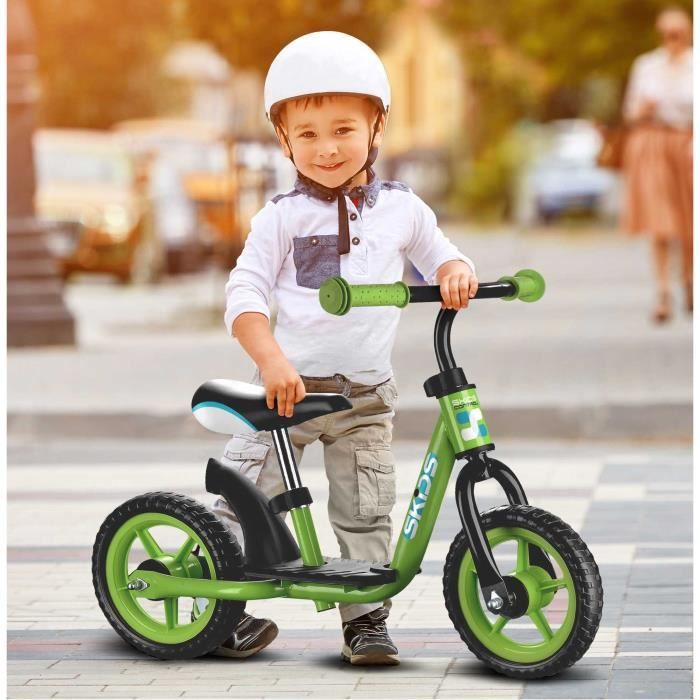 SKIDS CONTROL Balance bike with footrest - Green