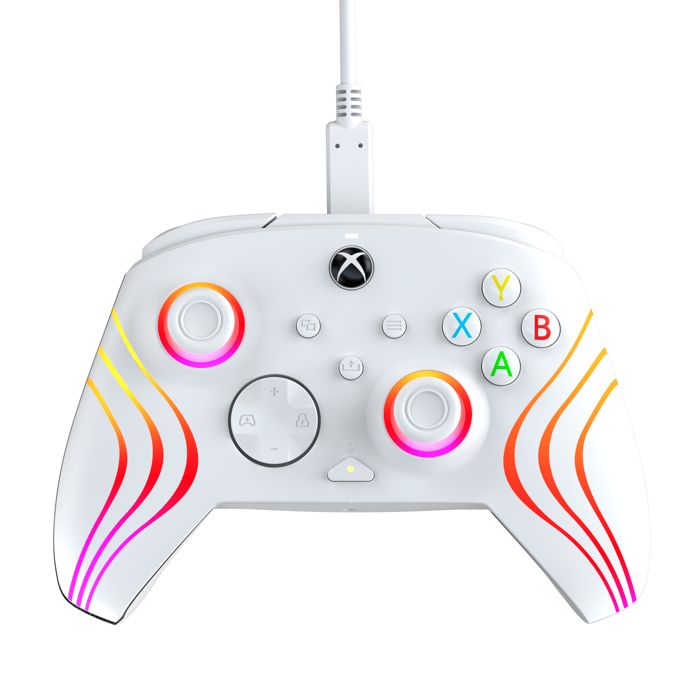 Gamepad - PDP - Afterglow Wave - Wired - White - PC and Xbox Compatible
