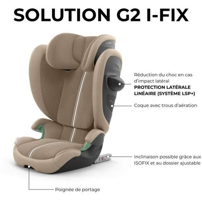 Car seat - CYBEX - Solution G2 i-Fix Plus Fabric - Stormy Blue
