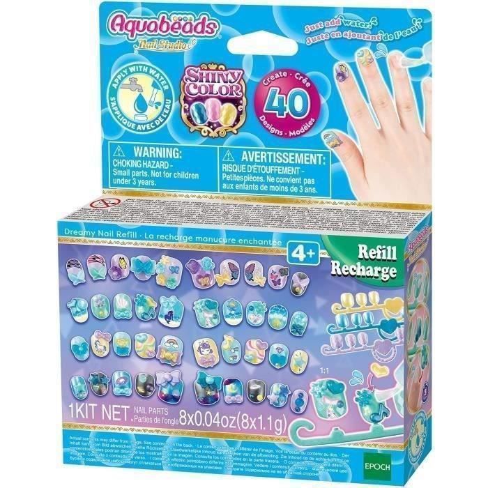 Enchanted manicure recharge - Aquabeads - Nails that stick with water, creative leisure for children