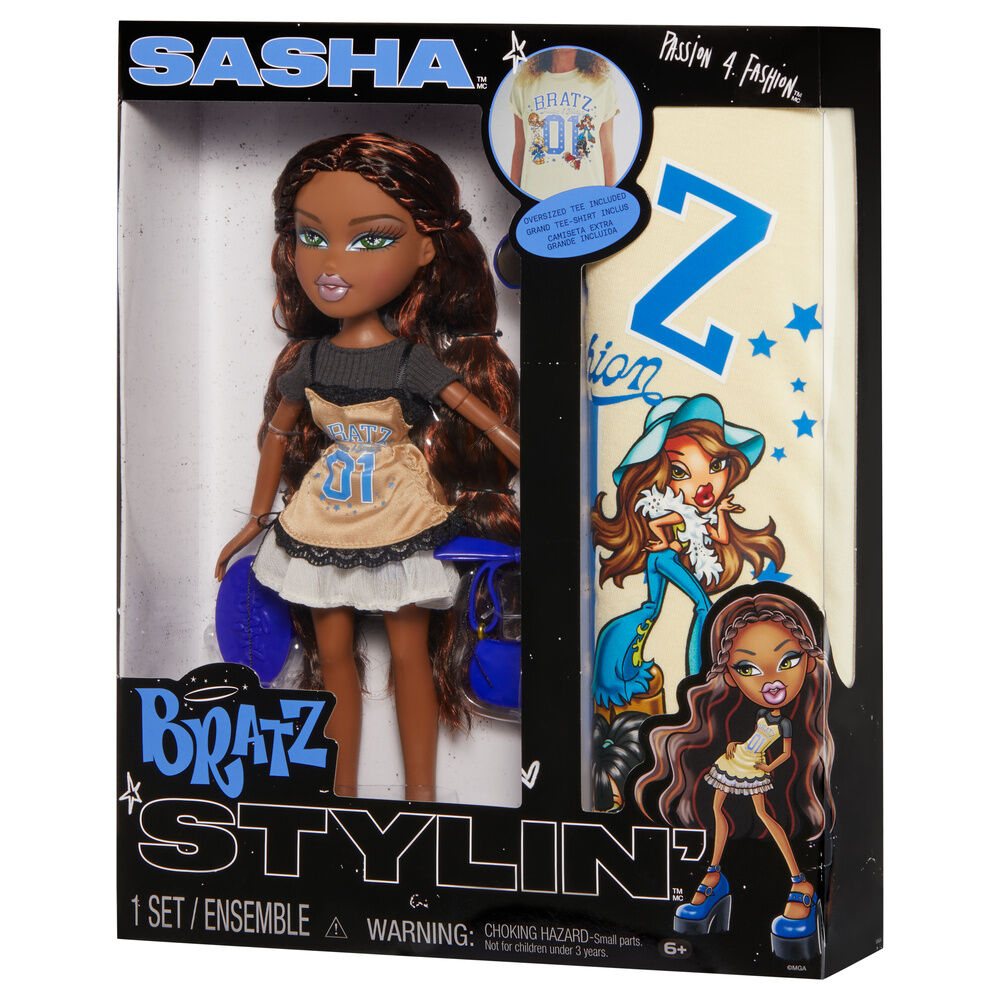 Bratz Stylin Sasha doll + t-shirt