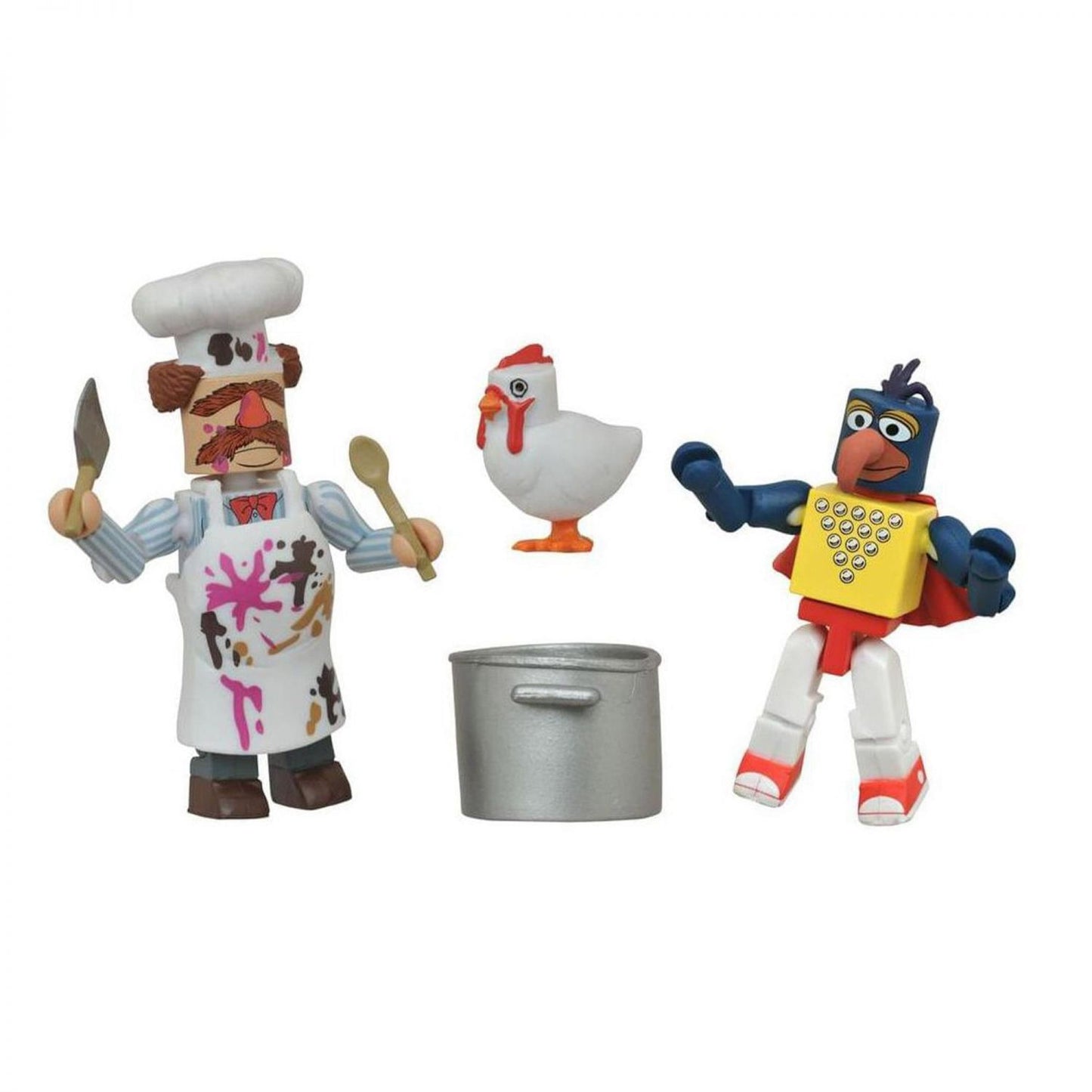 Muppets Minimates S1 2-Pack: Stunt Show Gonzo & Batter Damaged Swedish Chef