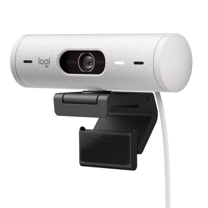 Logitech - Brio 500 webcam HD with Auto - White Expo