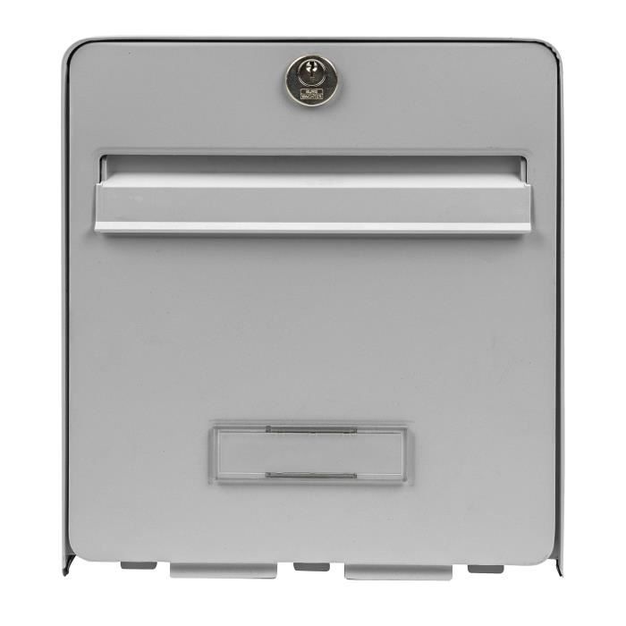 Burg Wachter Mailbox Favor in Galvanized Steel - 1 Door - Gray