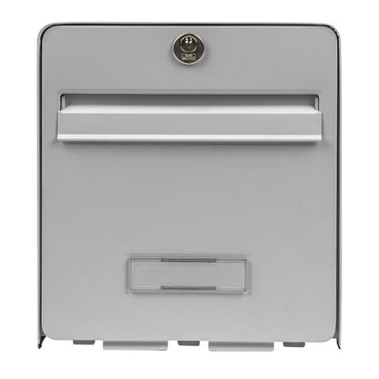 Burg Wachter Mailbox Favor in Galvanized Steel - 1 Door - Gray