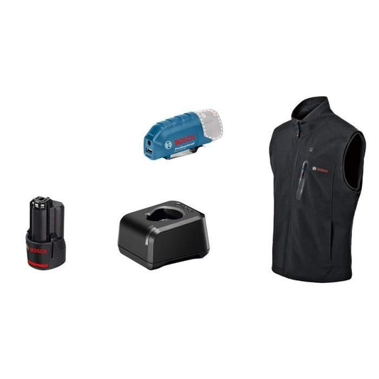 Bosch Professional GHV 12+18V XA heated jacket size XL, with 12V battery - 06188000G7