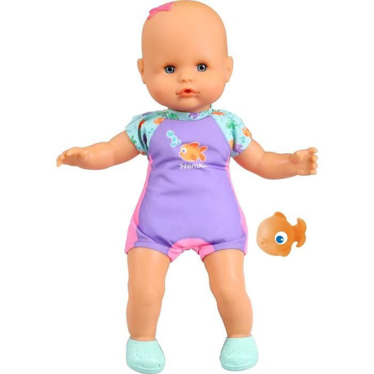 Baby doll and her fish - GPTOYS - NENUCO - My first bath - NFN88 - 35 cm - From 10 months