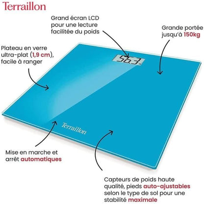 TERRAILLON TX 1500 Weight Scale - Blue