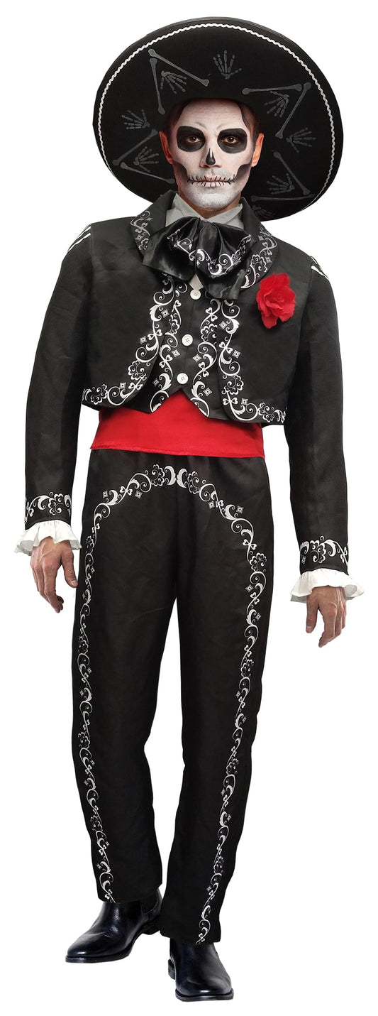 Dia De Los Muertos Day of the Dead Adult Costume | Medium