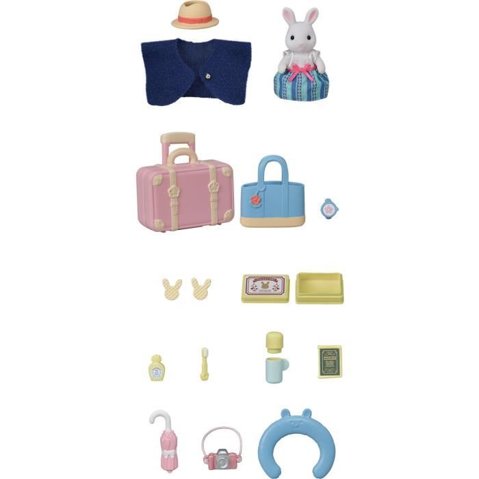 The snow rabbit mother and her weekend suitcase - Sylvanian Families - 5641 - From 3 years old