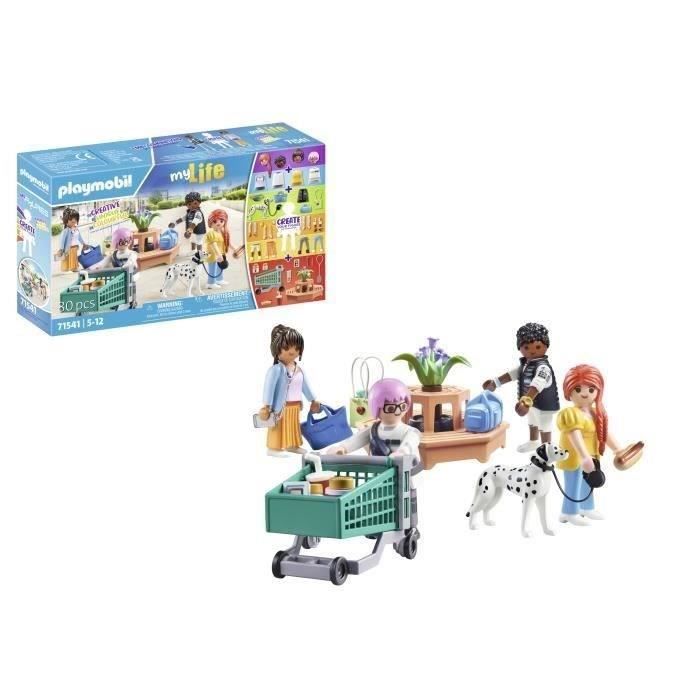 PLAYMOBIL 71541 My Figures Shopping, My Life, 80 pieces, Ages 5 and up