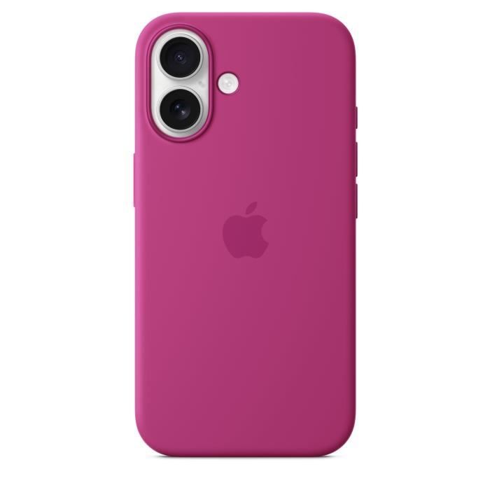 APPLE iPhone 16 - Silicone Case with MagSafe - Fuchsia