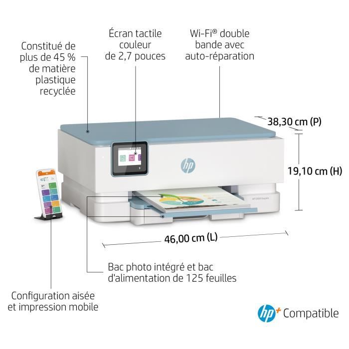 HP Envy Inspire 7221e All-in-One Color Inkjet Printer Copy Scan - 6 months Instant ink included with HP+