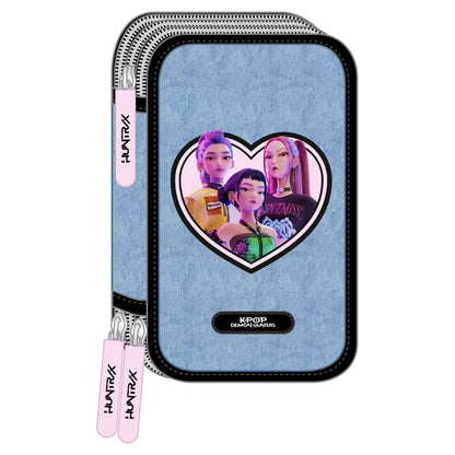 Demon Hunters Kpop Huntrix triple pencil case 37pcs