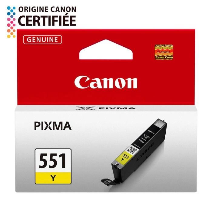 CANON CLI-551Y Ink Cartridge - Yellow - Standard Capacity - 330 pages
