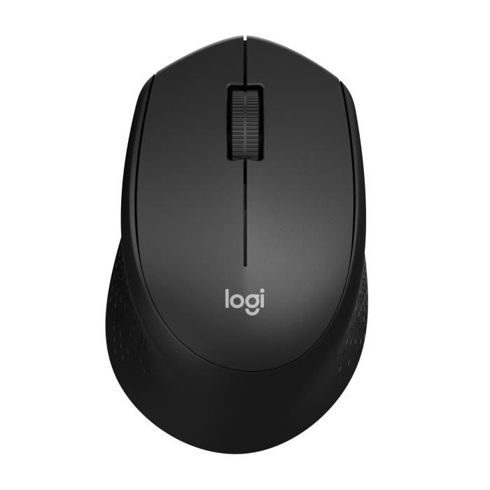 LOGITECH M330 Silent Plus Silent Plus Mouse - Wireless - Black