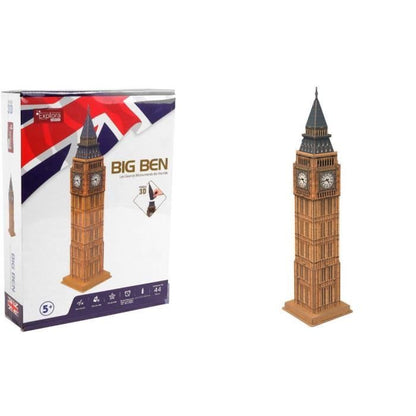 3D Puzzle - Big Ben - Construction Game - EXPLORA - 44 pieces - Ages 5 and up