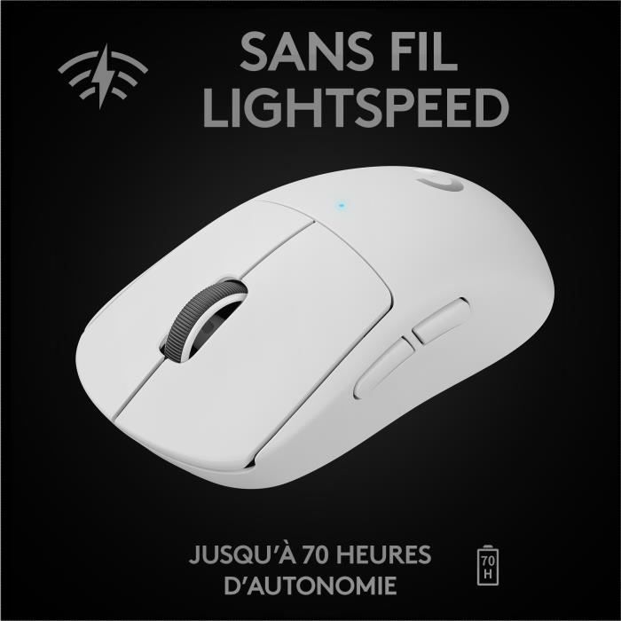 Gaming mouse - wireless - LOGITECH G - PRO X SUPERLIGHT - White