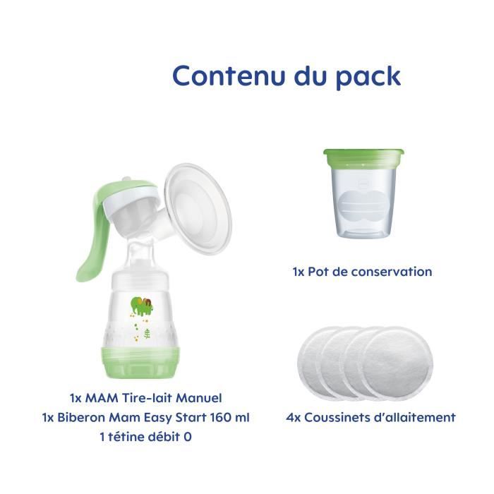 MAM Manual Breast Pump Kit + Breastfeeding Kit