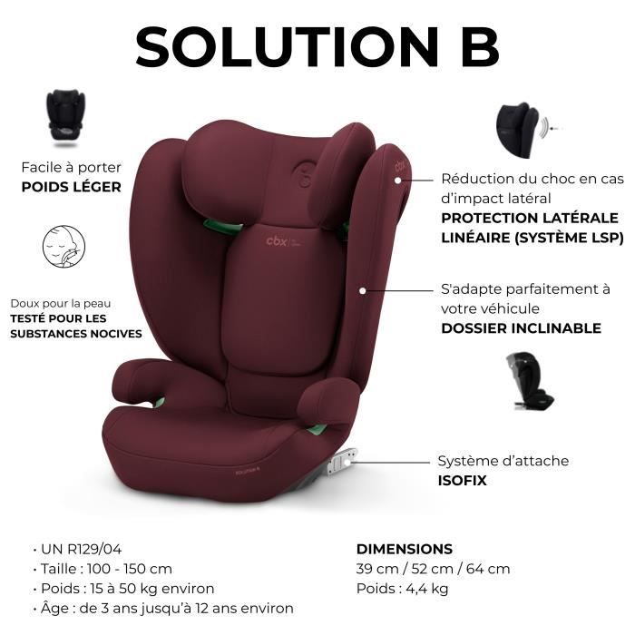 AUTO SEP SOLUTION B I -FIX DYNAMIC RED CYBEX - Group 2/3 - Red