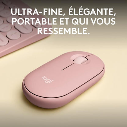 LOGITECH - Wireless mouse - Pebble Mouse 2 M350s - Pink - (910-007014)