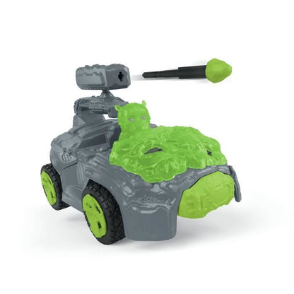 Pierre's Crashmobile with Mini Creature, Car Set with Fantasy Figure, Schleich 42670 Eldrador Creatures