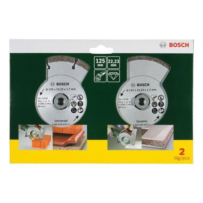 Bosch 2 Diamonds Disks 125mm Materials