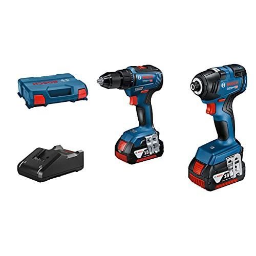 COMBO KIT 2 18V TOOLS: GDR 18V-200 + GSR 18V-55 + GBA 18V 2x4.0Ah + GAL 18V-40