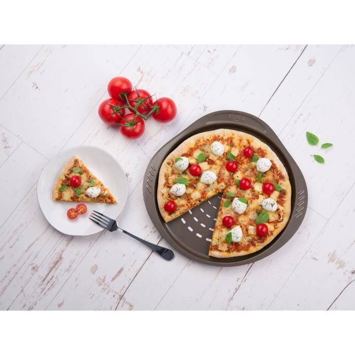 Pizza dish - PYREX - 1452055 - Perforated metal - 32 cm