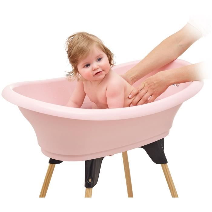 THERMOBABY TUB KIT VASCO Powder pink: bathtub + feet + drain hose