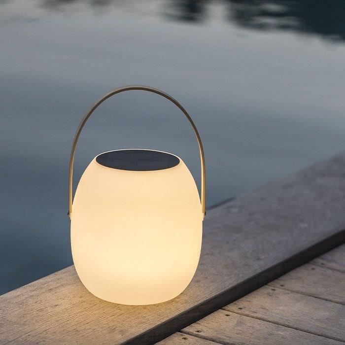 Solar portable lamp - LUMISKY - JIMMY - white LED - H34 cm - USB charging port
