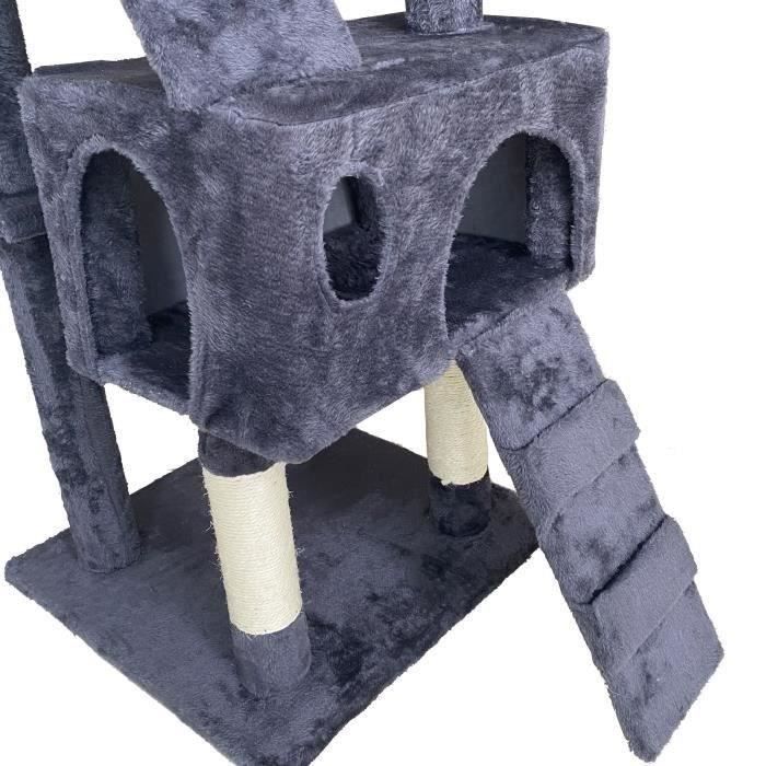 Billy cat tree 170 cm - Griffing + 2 huts - gray