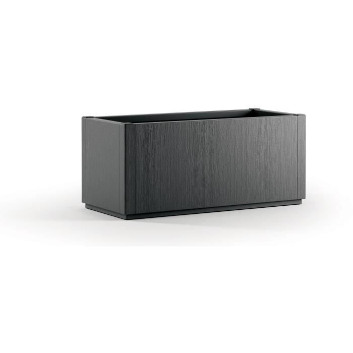 Ethica rectangular flower box 80 cm graphite