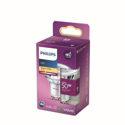 Philips LED bulb Equivalent50w Gu10 Warm Warm Non -Dimmable