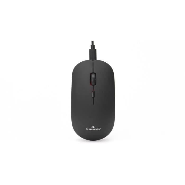 Wireless mouse - THE G-LAB - M-WL-OFF100-BLACK - 2.4g + Bluetooth - Rechargeable - Mac & Windows compatible
