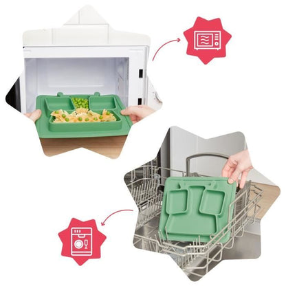 Badabulle Non-slip divided plate, 4m+