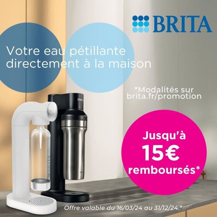 BRITA sodaTRIO white sparkling water machine