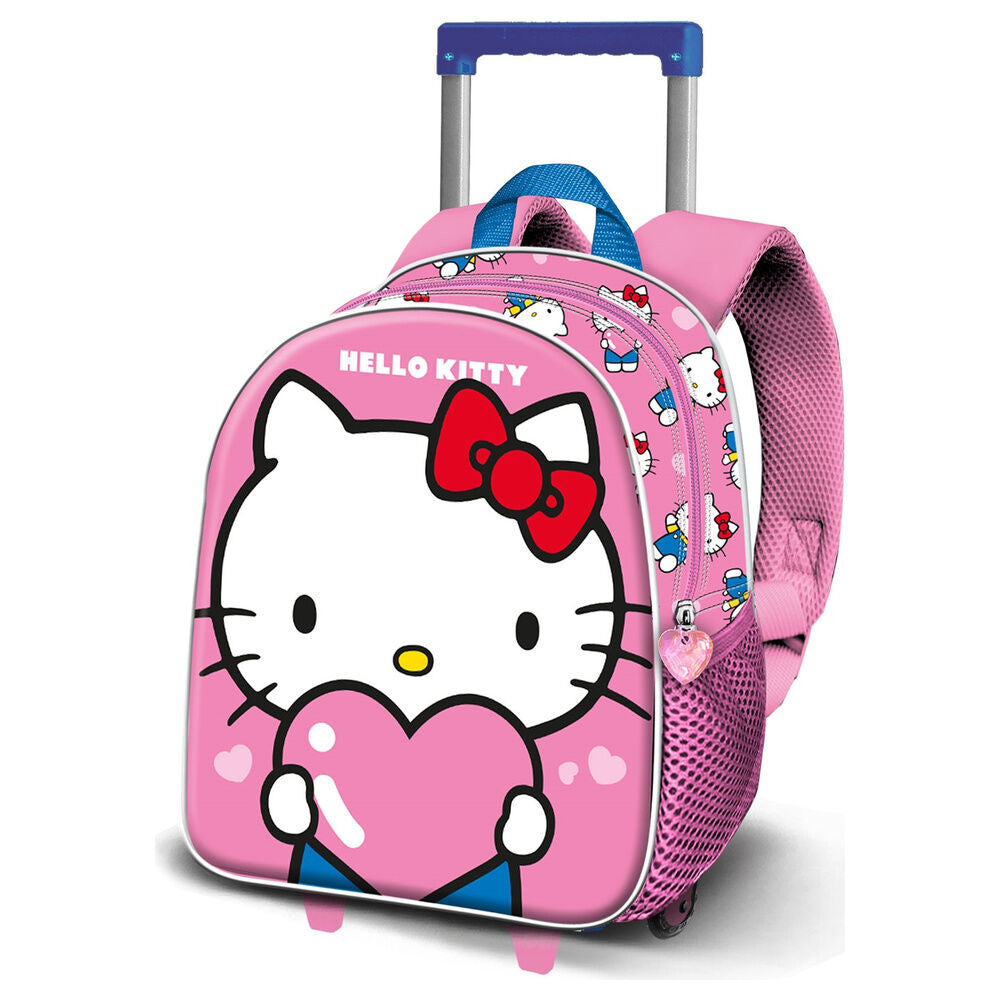 Hello Kitty Heart 3D trolley 31cm