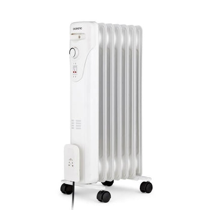 Electric radiator oil bath 1500W oceanic - 3 powers - 7 elements - white - mobile