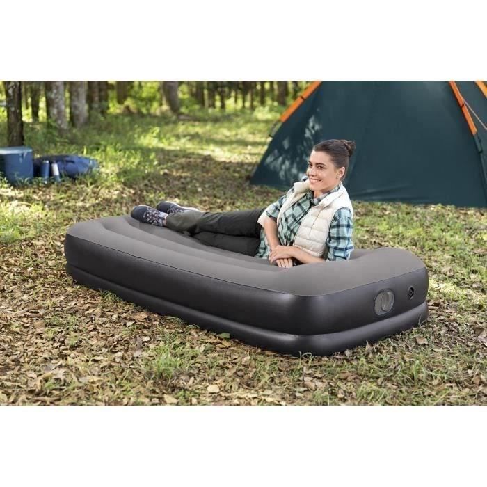 Air mattress - BESTWAY - 671BT - Tritech Twin - 1 person, integrated USB pump, 1.91 m x 97 cm x 36 cm