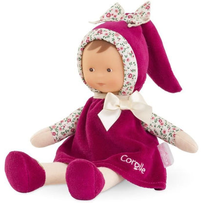 Doudou - COROLLE - Miss Rose Grenadine - 25 cm - vanilla scent - from birth
