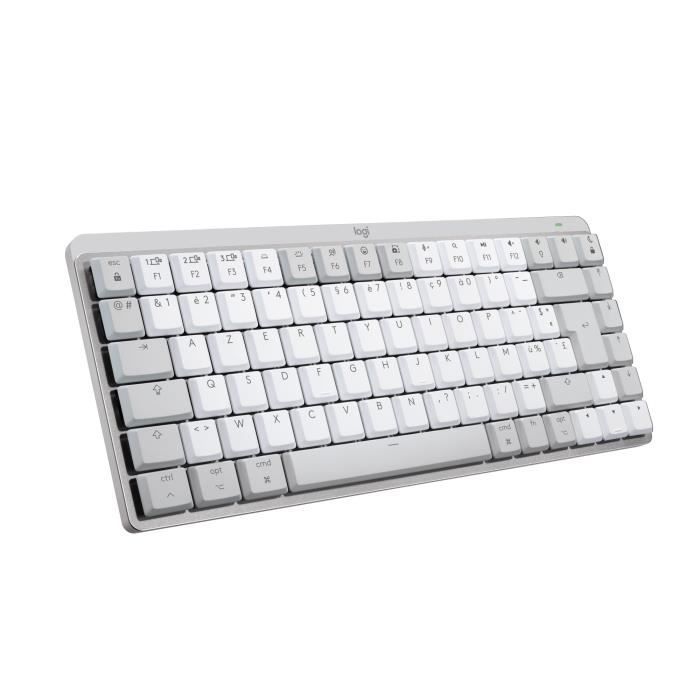 Logitech - Wireless keyboard for Mac - MX Mechanical Mini - Pale gray