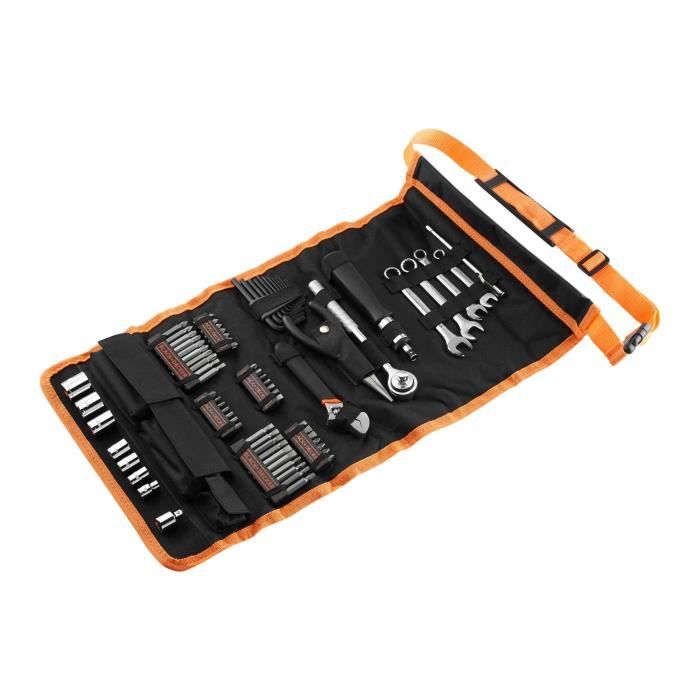 BLACK & DECKER Roll-up bag with 76 car accessories