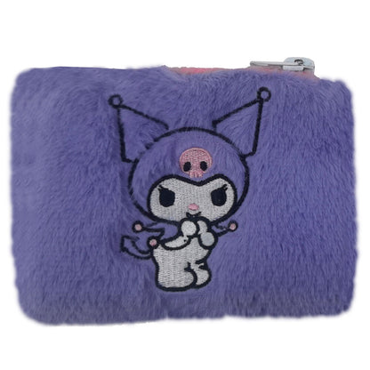 Hello Kitty Kuromi plush purse