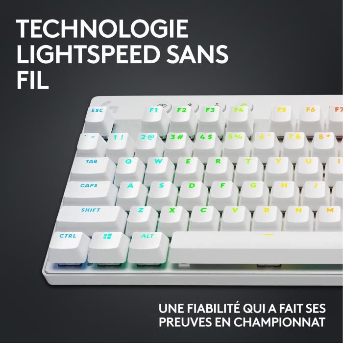 Logitech G PRO X TKL LIGHTSPEED Wireless Keyboard - White