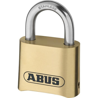 Combination padlock - ABUS - 180IB/50 B/DFNLI - Forged brass body - Stainless steel shackle - Four-digit numeric code